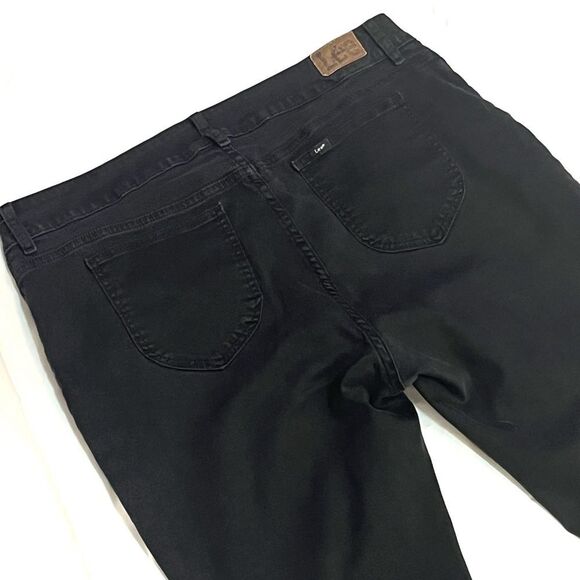 Lee Black Flare Wide Leg Jeans - Picture 4 of 7